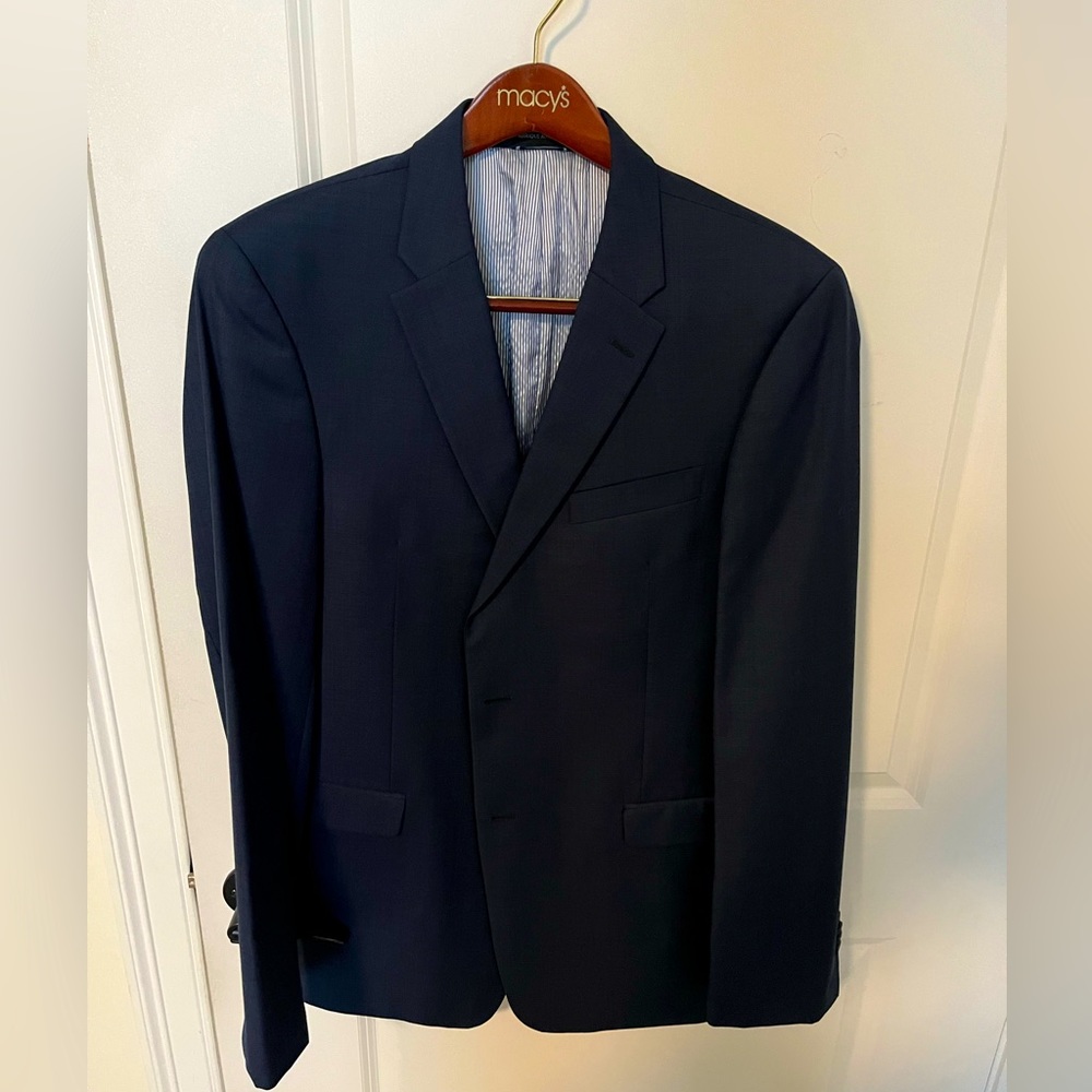 Tommy Hilfiger Navy Blue Men's Suit Jacket